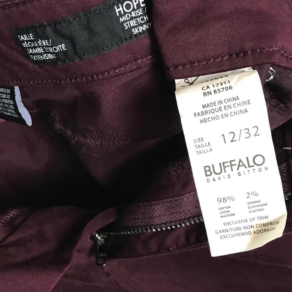 NWT Buffalo David Bitton Mid Rise Stretch Skinny - Picture 6 of 6